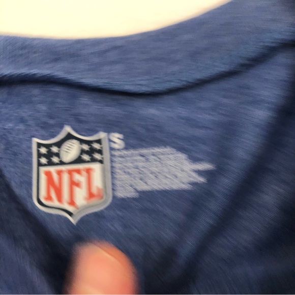 NFL 4 Her Indianapolis Colts Football Helmet Graphic Logo Blue Shirt Womens S. - Picture 4 of 5